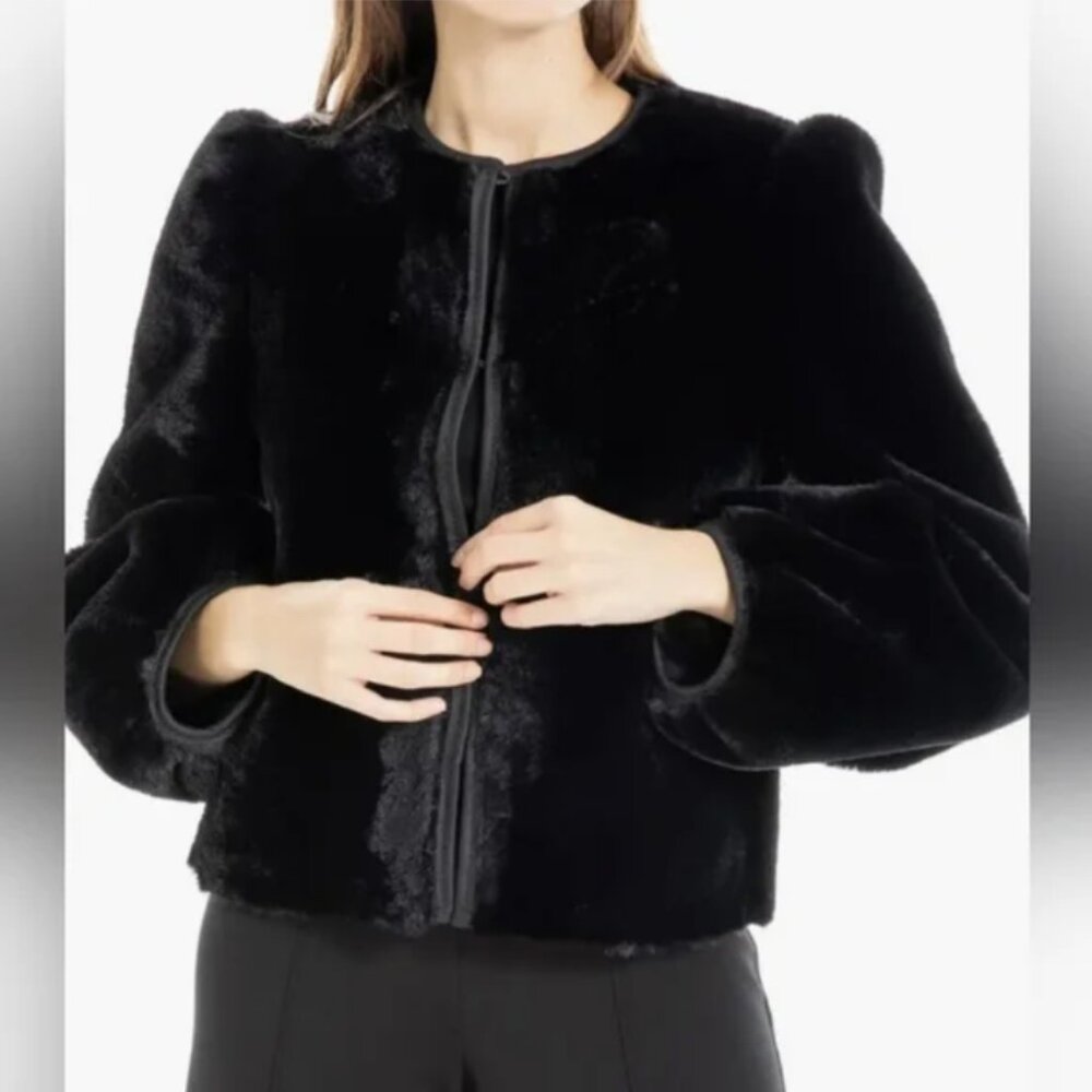 Max Studio Faux Fur Super Soft Jacket Coat size XL - Picture 1 of 10